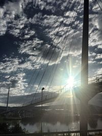 Low angle view of cloudy sky