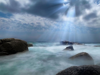 Scenic view of sea against sky