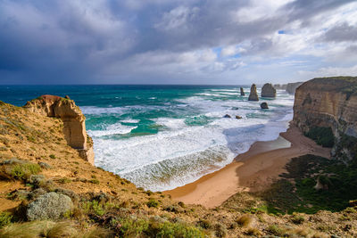 Scenic view of sea against sky