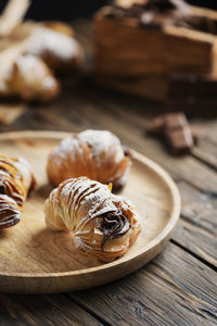 Close-up of cookies on table