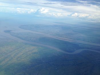 Aerial view of sea