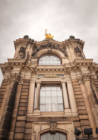 Low angle view of historical building