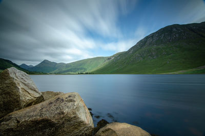 A lake in the scottish highlands