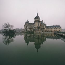 Reflection of building in lake