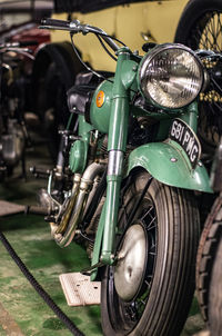 Close-up of vintage car