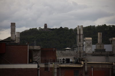 Factory against sky