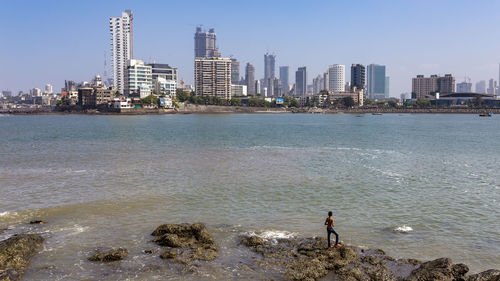 View of city at waterfront