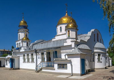 Saint sava the sanctified monastery in melitopol on a sunny summer day