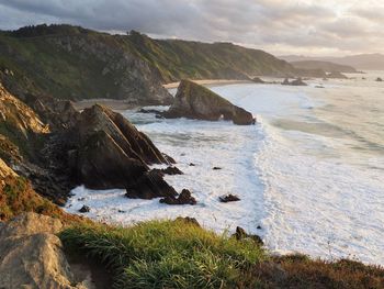 Scenic view of sea against sky