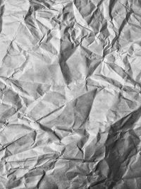 Full frame shot of crumpled paper