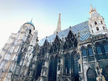 Low angle view of traditional building against sky