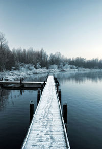 Pier on lake