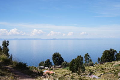 Scenic view of sea against sky