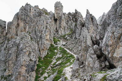 Mountain path, italy dolomites