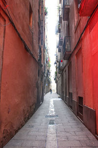 Alley amidst buildings in city