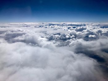 Aerial view of cloudscape