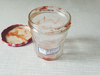 Close-up of food on table