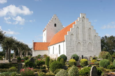 Low angle view of castle against sky