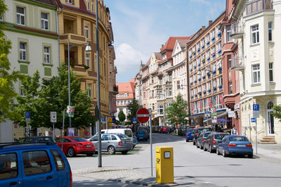 View of city street