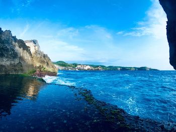 Scenic view of sea against sky