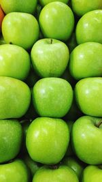 Green apple at fruit grocery