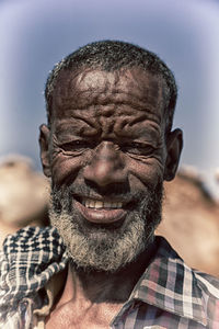 Close-up portrait of a man