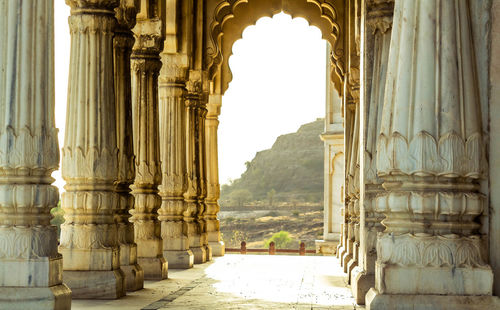 Jaswant thada mausoleum, jodhpur, rajasthan, india