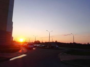 Road at sunset