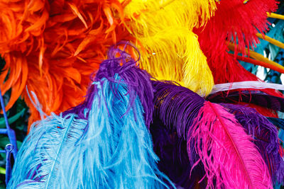 Full frame shot of multi colored umbrellas