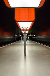 Illuminated underground walkway