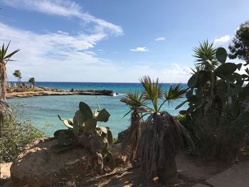 Scenic view of sea against sky