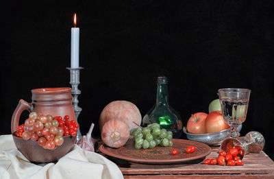 Close-up of food on table