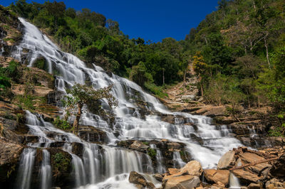 Mae ya waterfall - the largest and most beautiful one in doi inthanon in chiang mai, thailand.