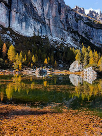 Scenic view of lake