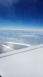 Aerial view of clouds over sea