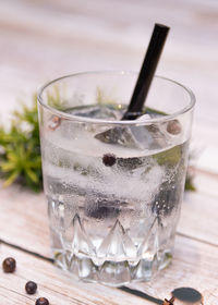 Close-up of drink on table