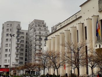 Low angle view of buildings against sky