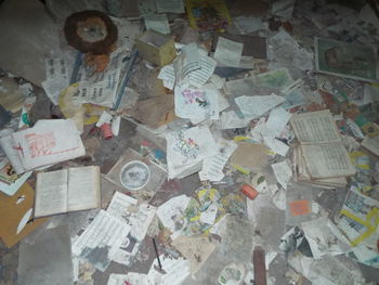 Close-up of old abandoned building