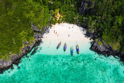 Aerial view of sea