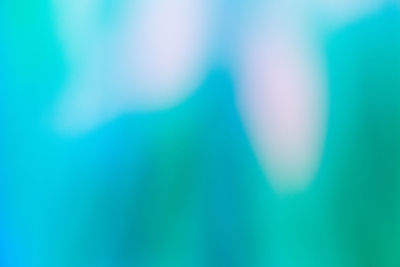 Defocused image of blue light