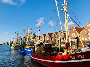 Fishing boats in harbor