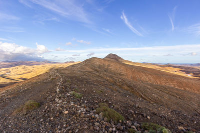 Landscape at viewpoint mirador astronomico de sicasumbre between pajara and la pared