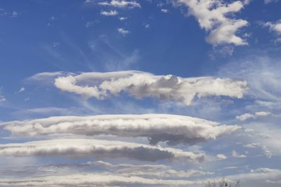 Low angle view of clouds in sky