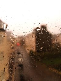 Raindrops on glass window