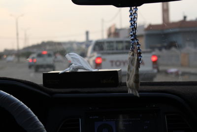 Close-up of vintage car