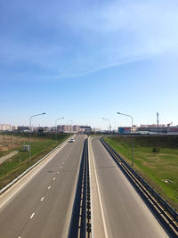 View of highway against sky