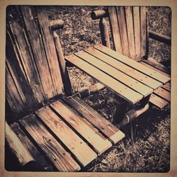 Close-up of wooden door