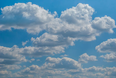 Low angle view of clouds in sky