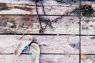 Wooden pier on sea