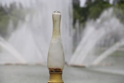 Close-up of glass bottle